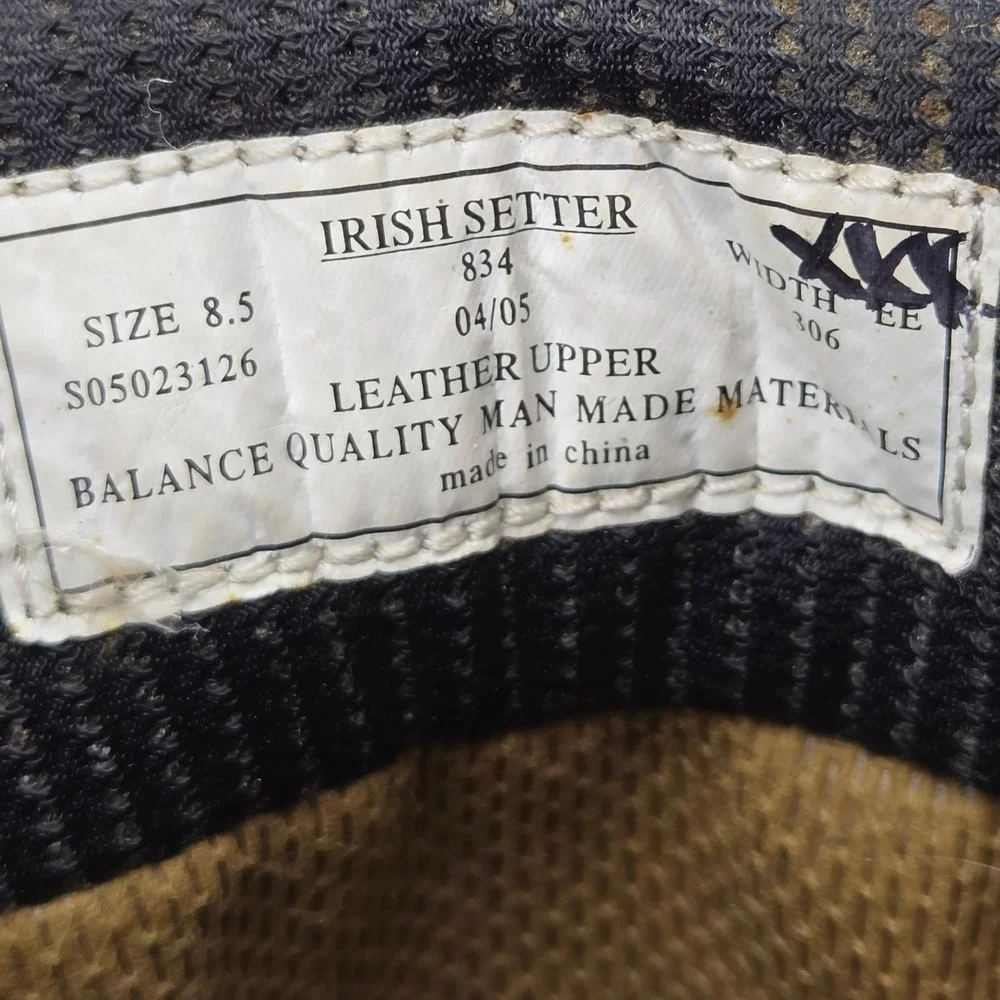 Irish Setter 834 Wingshooter Snake Boots Mens 8.5 EE 17